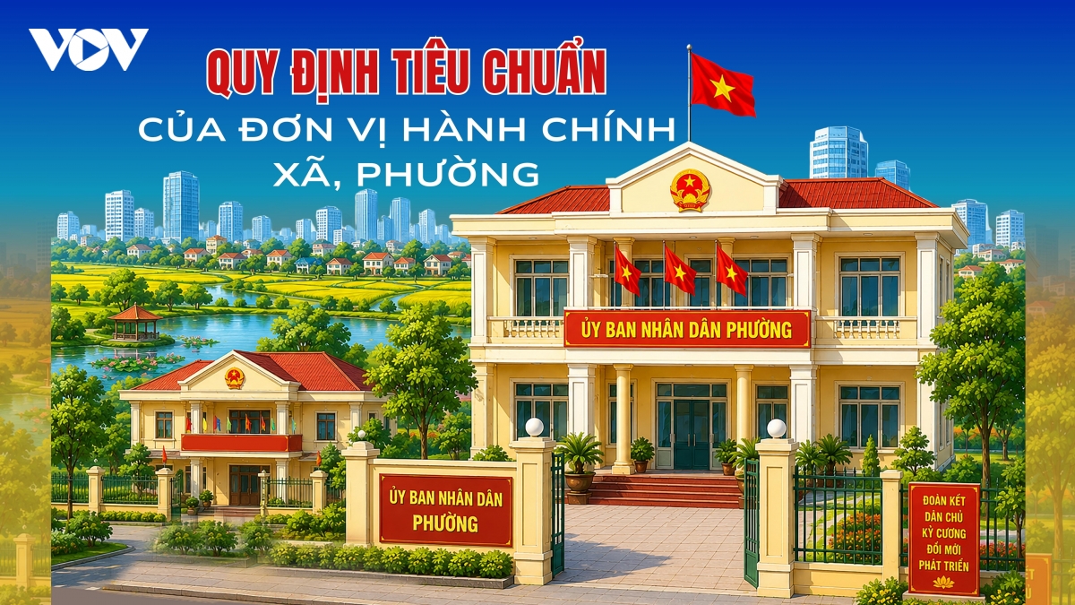 Quy định tiêu chuẩn của đơn vị hành chính xã, phường